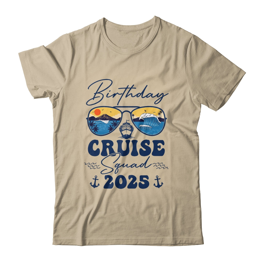 Birthday Cruise Squad 2025 Vacation Matching Family Shirt & Tank Top | siriusteestore