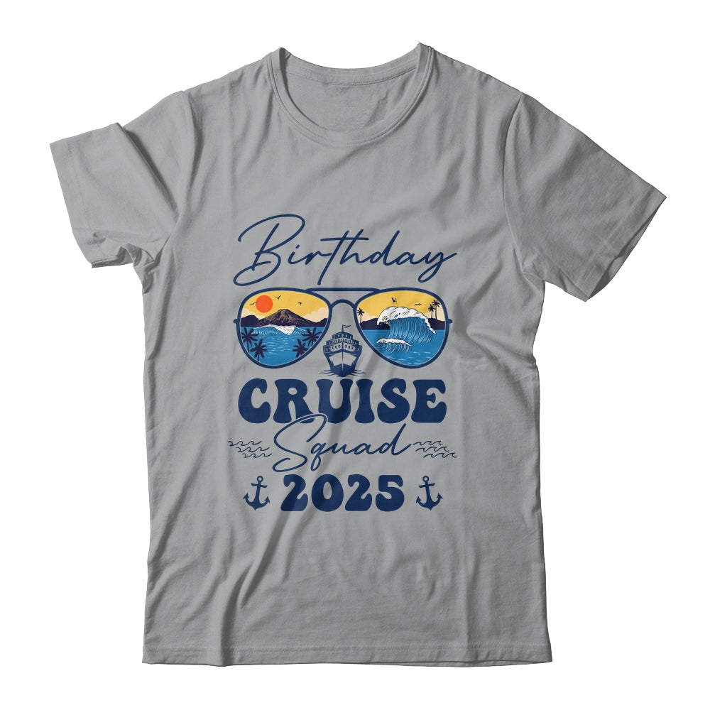 Birthday Cruise Squad 2025 Vacation Matching Family Shirt & Tank Top | siriusteestore