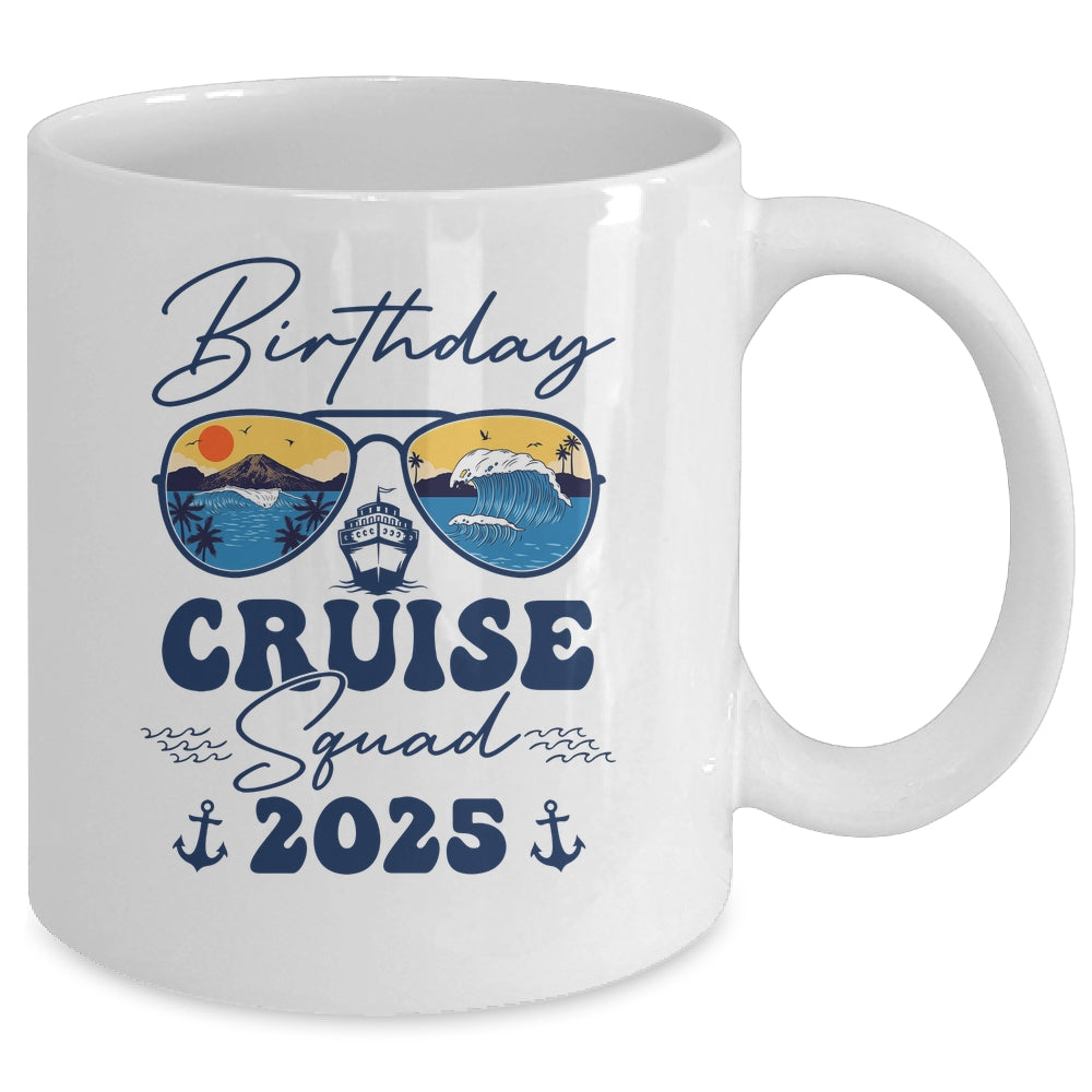 Birthday Cruise Squad 2025 Vacation Matching Family Mug | siriusteestore