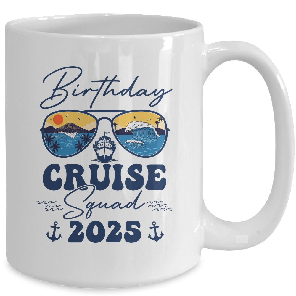 Birthday Cruise Squad 2025 Vacation Matching Family Mug | siriusteestore