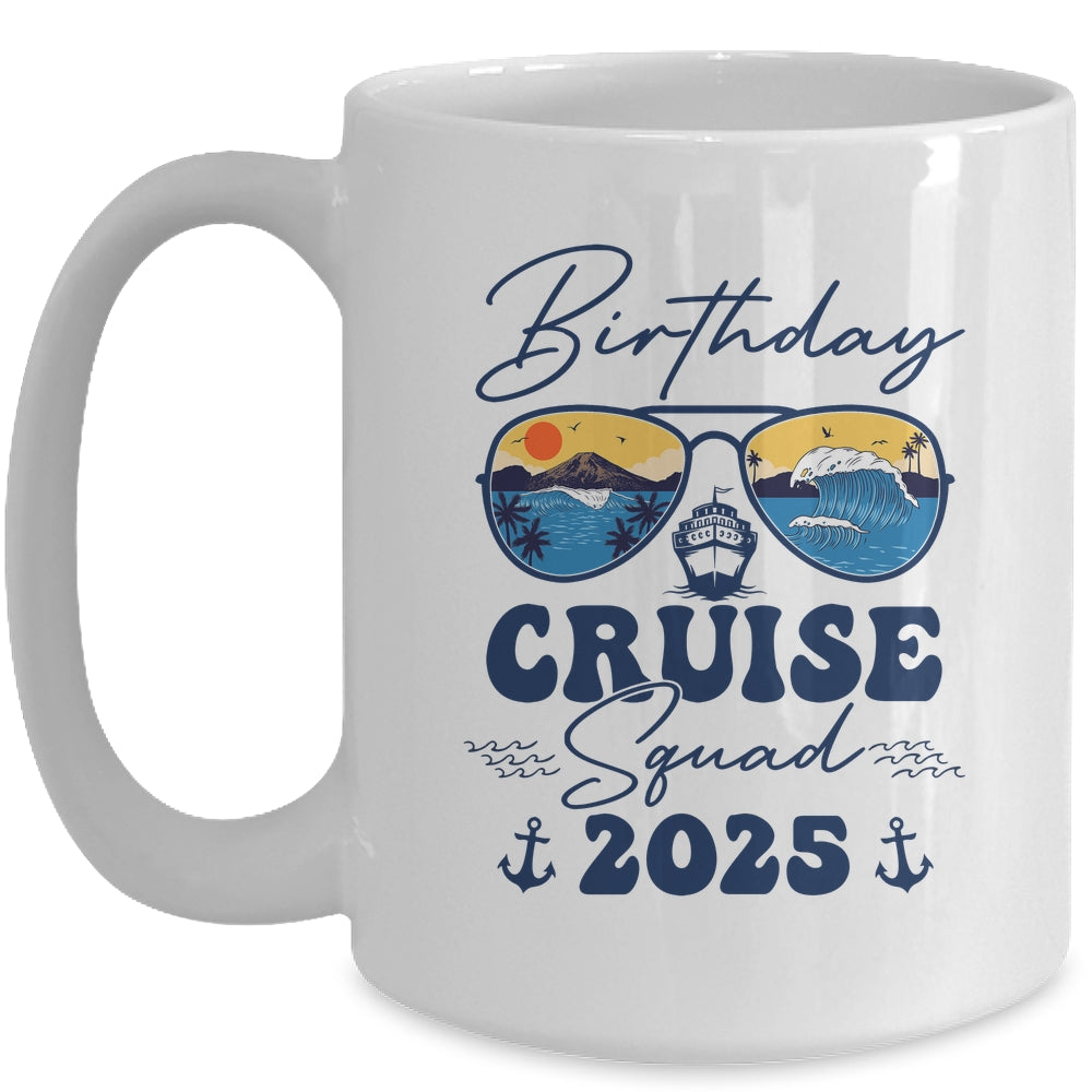 Birthday Cruise Squad 2025 Vacation Matching Family Mug | siriusteestore