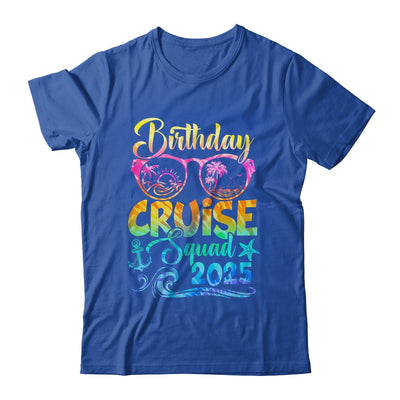 Birthday Cruise Squad 2025 Vacation Tie Dye Matching Family Shirt & Tank Top | siriusteestore