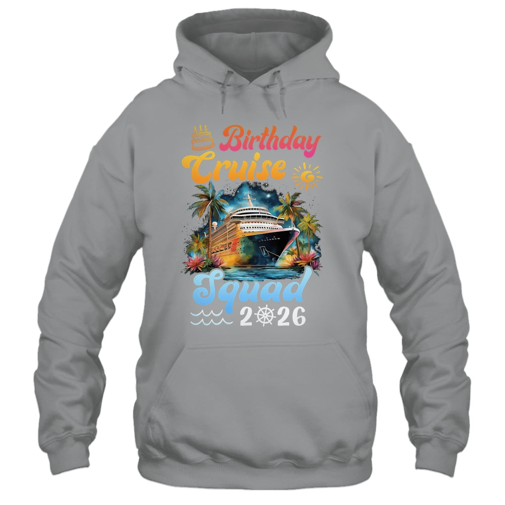Birthday Cruise Squad 2026 Cruise Birthday Party Vacation Shirt & Tank Top | siriusteestore