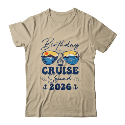Birthday Cruise Squad 2026 Vacation Matching Family Shirt & Tank Top | siriusteestore
