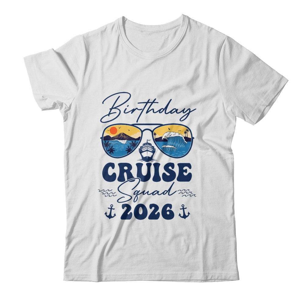 Birthday Cruise Squad 2026 Vacation Matching Family Shirt & Tank Top | siriusteestore