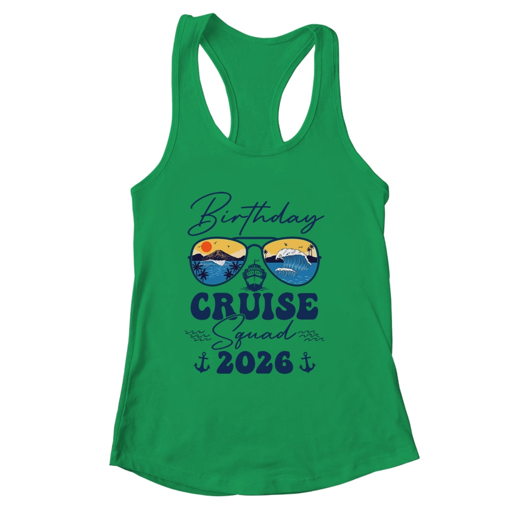 Birthday Cruise Squad 2026 Vacation Matching Family Shirt & Tank Top | siriusteestore