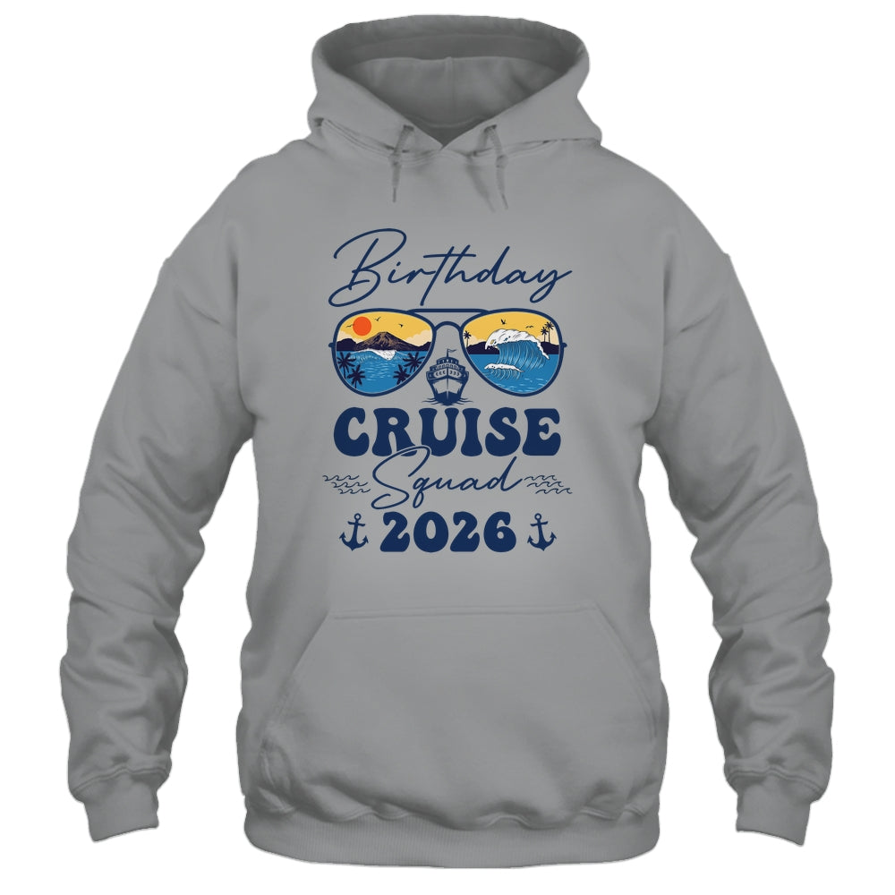 Birthday Cruise Squad 2026 Vacation Matching Family Shirt & Tank Top | siriusteestore