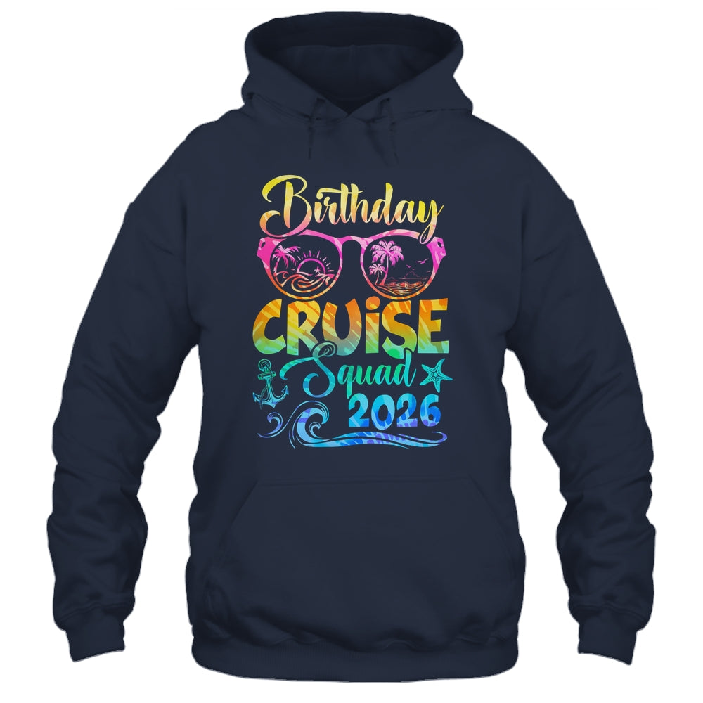Birthday Cruise Squad 2026 Vacation Tie Dye Matching Family Shirt & Tank Top | siriusteestore