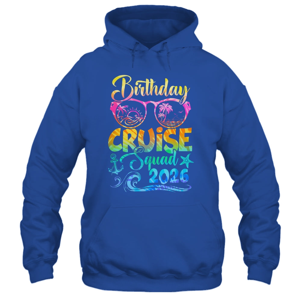 Birthday Cruise Squad 2026 Vacation Tie Dye Matching Family Shirt & Tank Top | siriusteestore