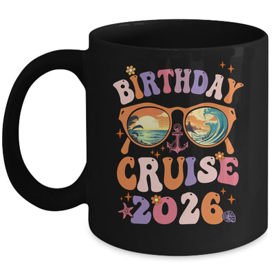Birthday Cruise Squad Birthday Girls Party 2026 Groovy Mug | siriusteestore