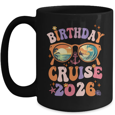 Birthday Cruise Squad Birthday Girls Party 2026 Groovy Mug | siriusteestore