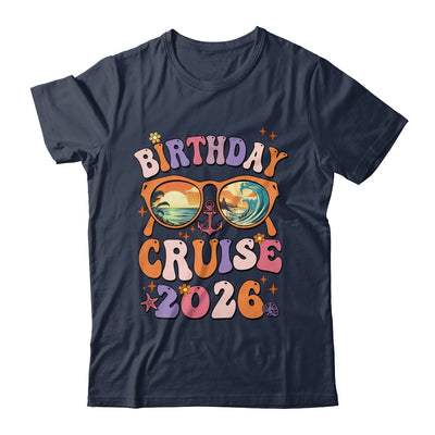 Birthday Cruise Squad Birthday Girls Party 2026 Groovy Shirt & Tank Top | siriusteestore