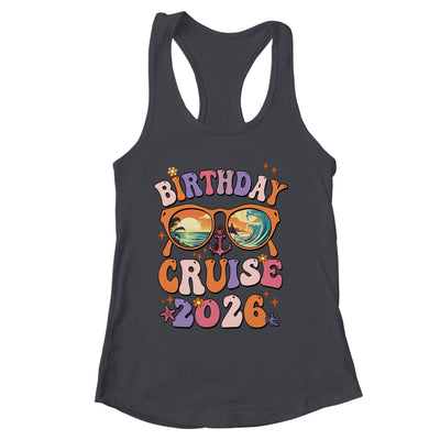 Birthday Cruise Squad Birthday Girls Party 2026 Groovy Shirt & Tank Top | siriusteestore