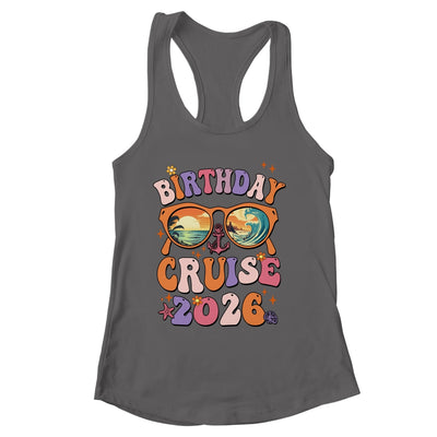 Birthday Cruise Squad Birthday Girls Party 2026 Groovy Shirt & Tank Top | siriusteestore