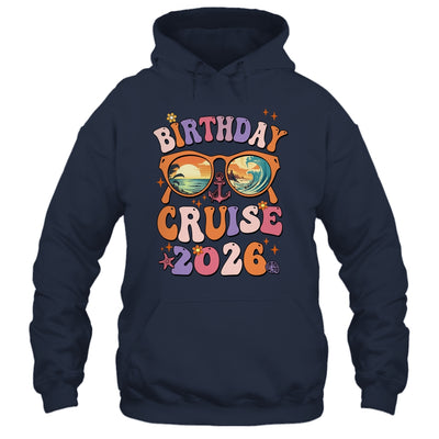 Birthday Cruise Squad Birthday Girls Party 2026 Groovy Shirt & Tank Top | siriusteestore
