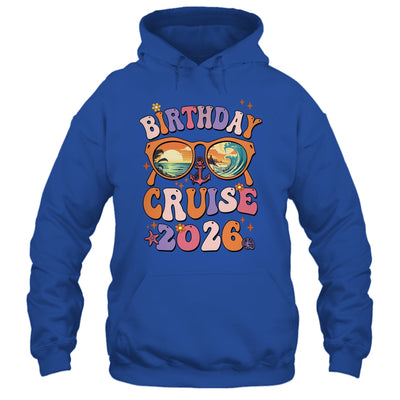 Birthday Cruise Squad Birthday Girls Party 2026 Groovy Shirt & Tank Top | siriusteestore