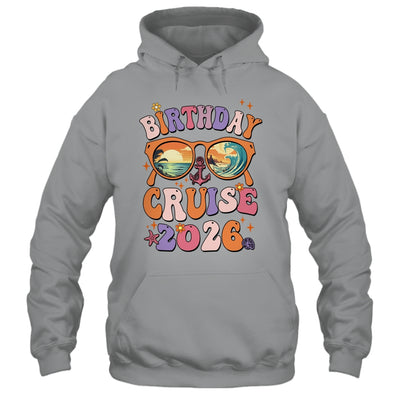 Birthday Cruise Squad Birthday Girls Party 2026 Groovy Shirt & Tank Top | siriusteestore