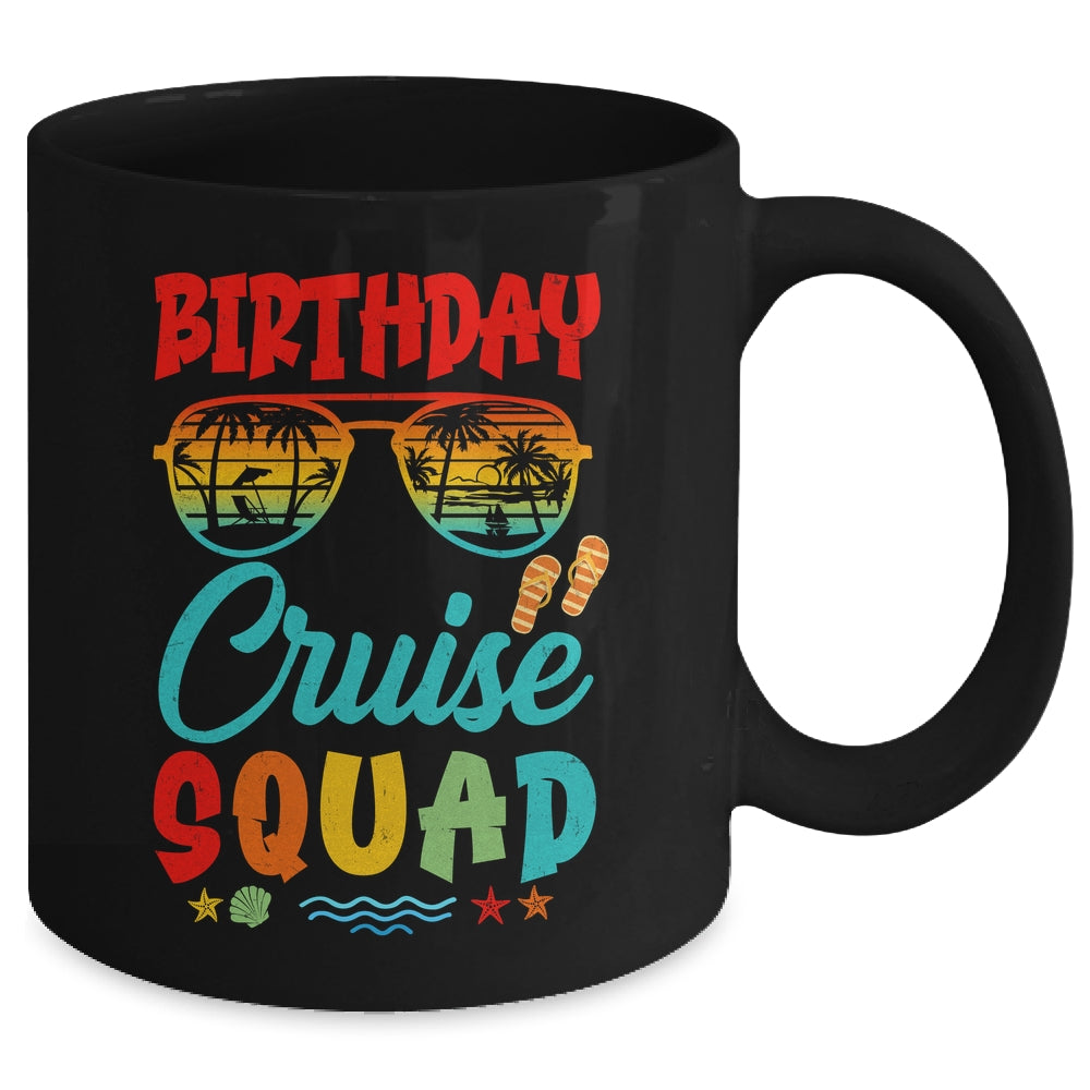 Birthday Cruise Squad Birthday Party Cruise Squad Retro Mug | siriusteestore