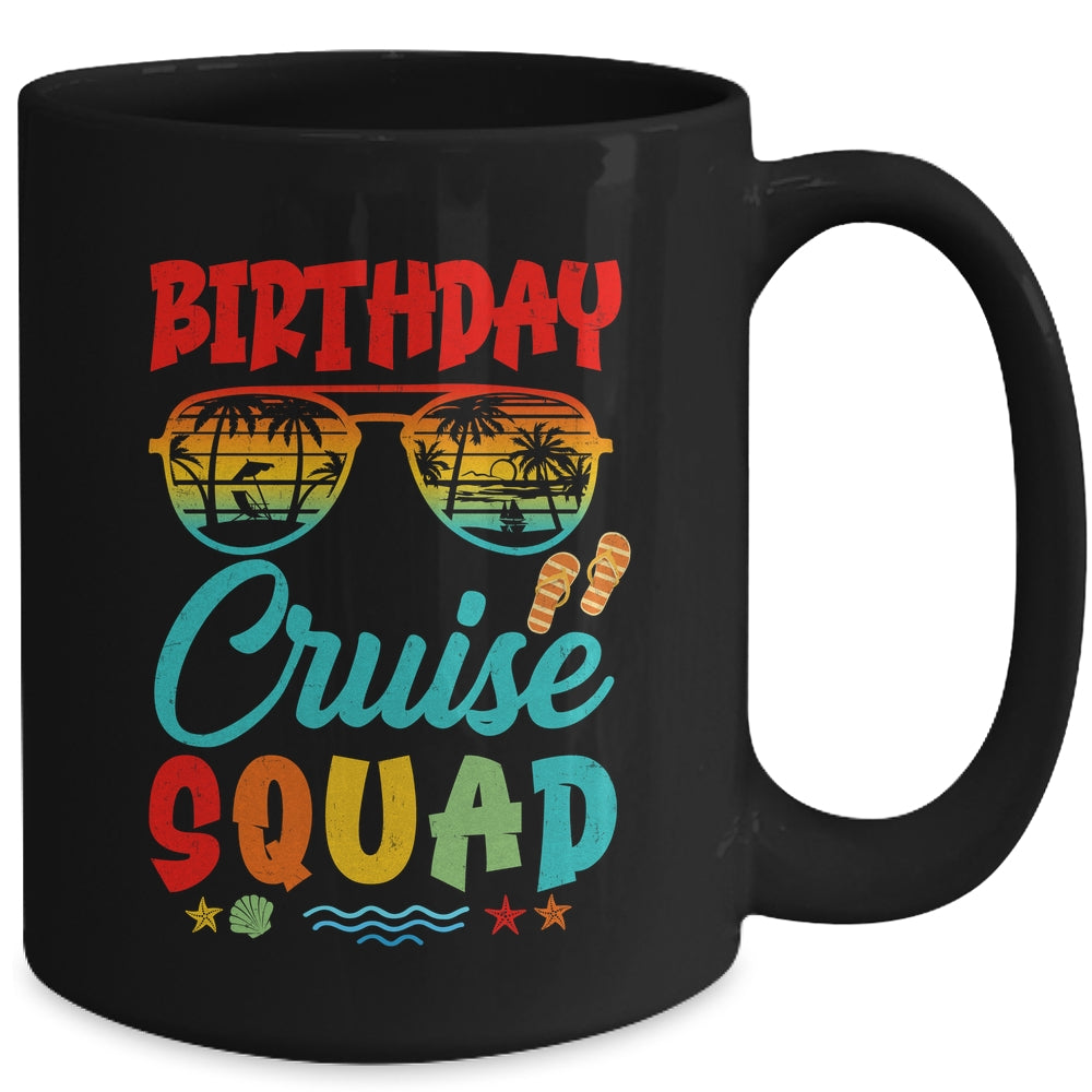 Birthday Cruise Squad Birthday Party Cruise Squad Retro Mug | siriusteestore