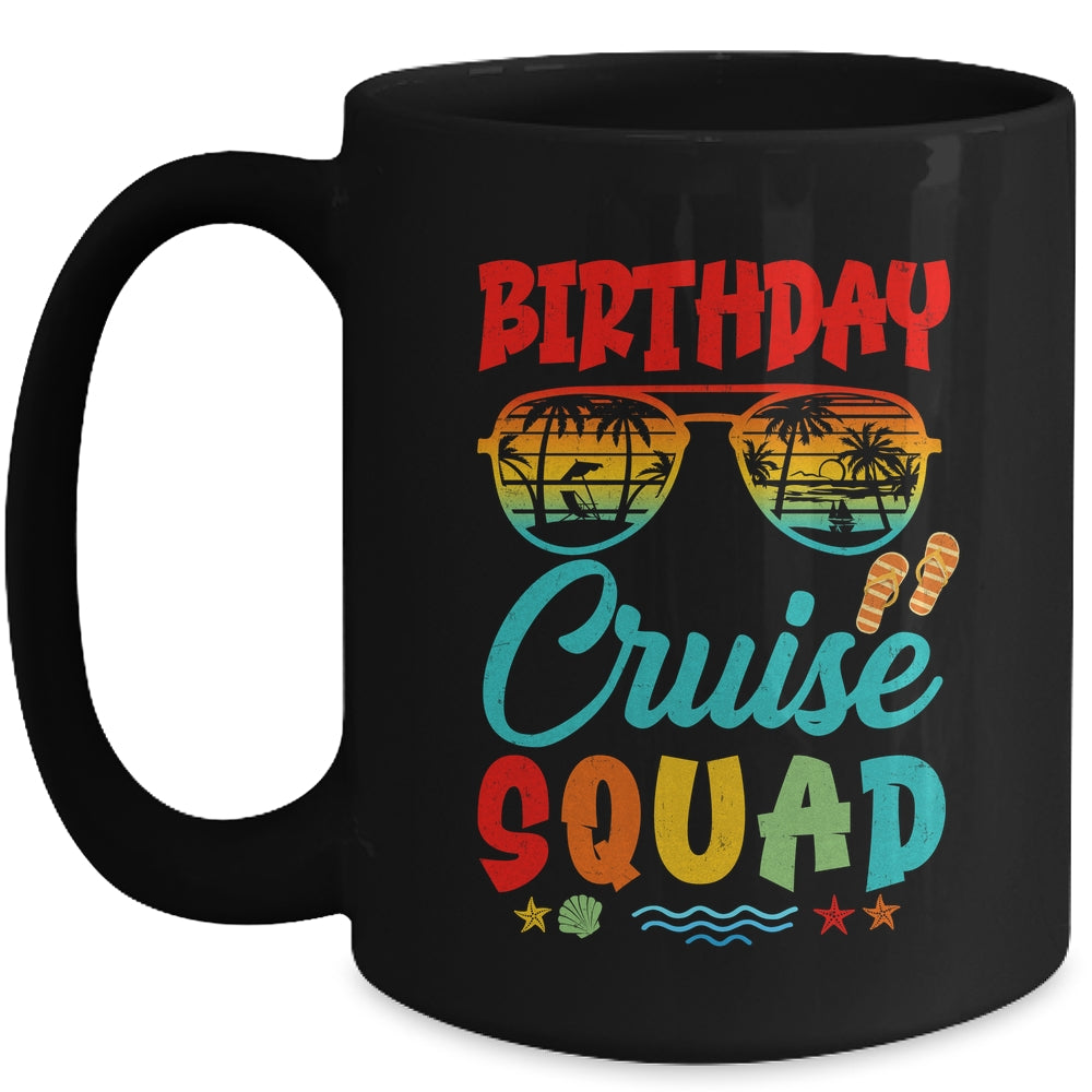 Birthday Cruise Squad Birthday Party Cruise Squad Retro Mug | siriusteestore