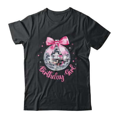 Birthday Girl Coquette Bow Disco Ball Funny Birthday Party Shirt & Tank Top | siriusteestore