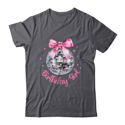 Birthday Girl Coquette Bow Disco Ball Funny Birthday Party Shirt & Tank Top | siriusteestore