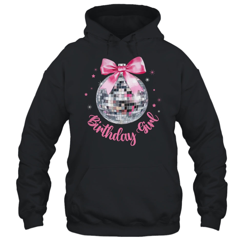 Birthday Girl Coquette Bow Disco Ball Funny Birthday Party Shirt & Tank Top | siriusteestore