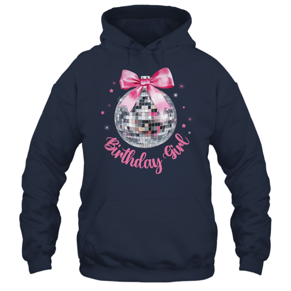 Birthday Girl Coquette Bow Disco Ball Funny Birthday Party Shirt & Tank Top | siriusteestore