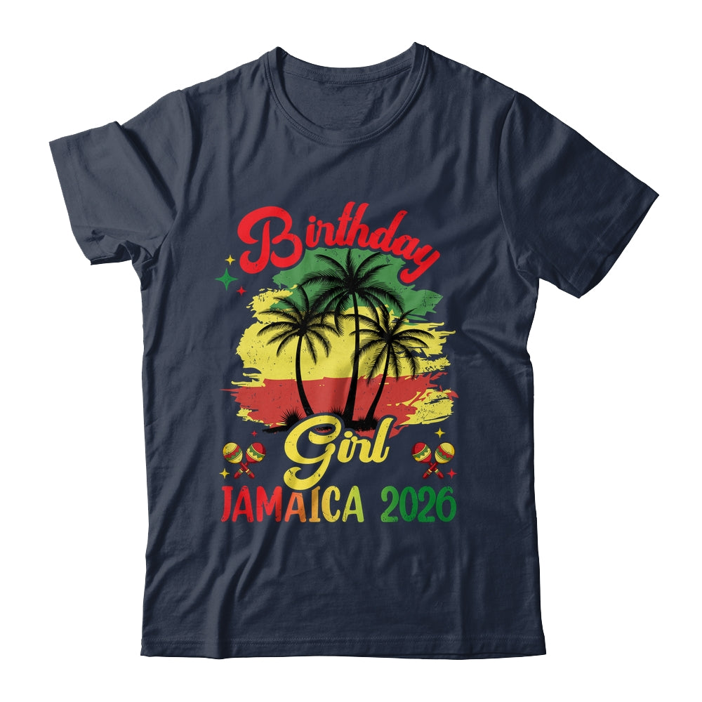 Birthday Girl Jamaica 2026 30th 50th Party Vacation Matching Shirt & Tank Top | siriusteestore