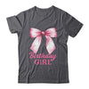 Birthday Girl Pink Coquette Bow Birthday Party Family Shirt & Hoodie | siriusteestore