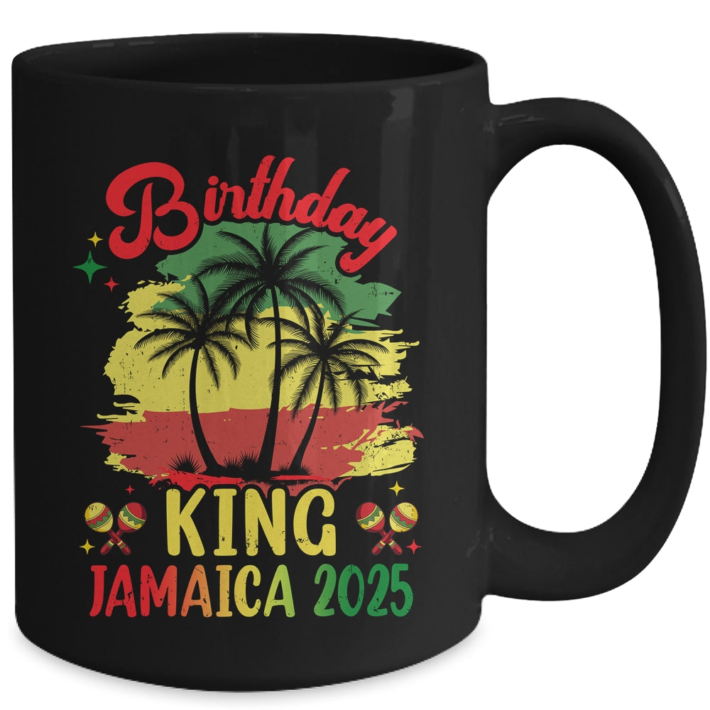 Birthday King Jamaica 2025 30th 50th Party Vacation Matching Mug | siriusteestore