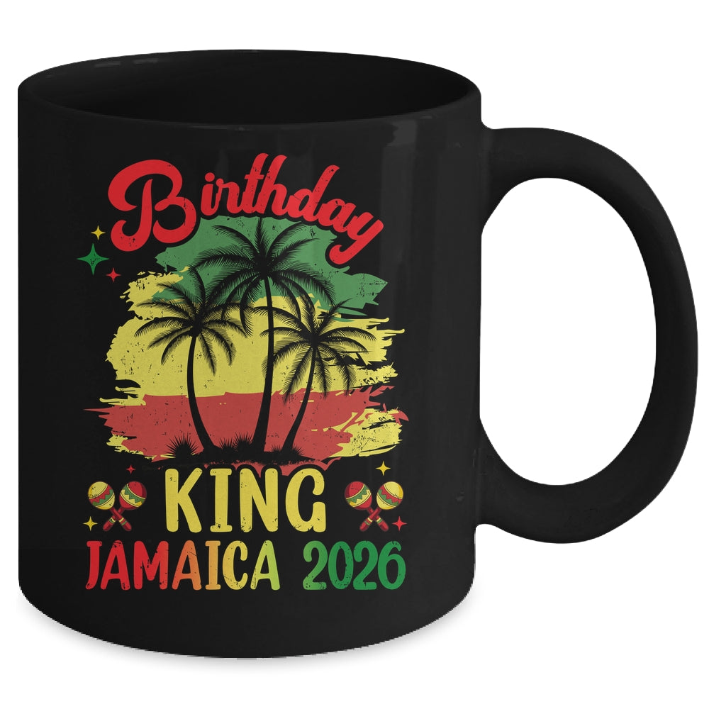 Birthday King Jamaica 2026 30th 50th Party Vacation Matching Mug | siriusteestore