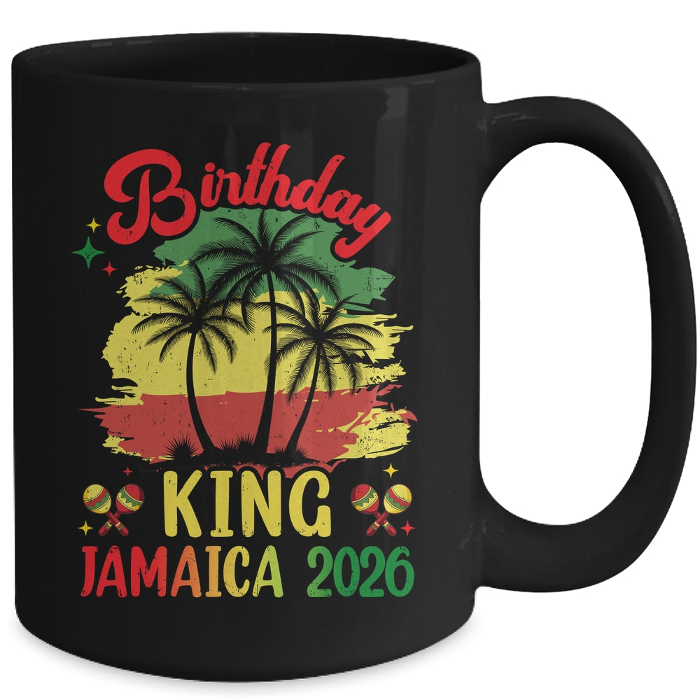 Birthday King Jamaica 2026 30th 50th Party Vacation Matching Mug | siriusteestore