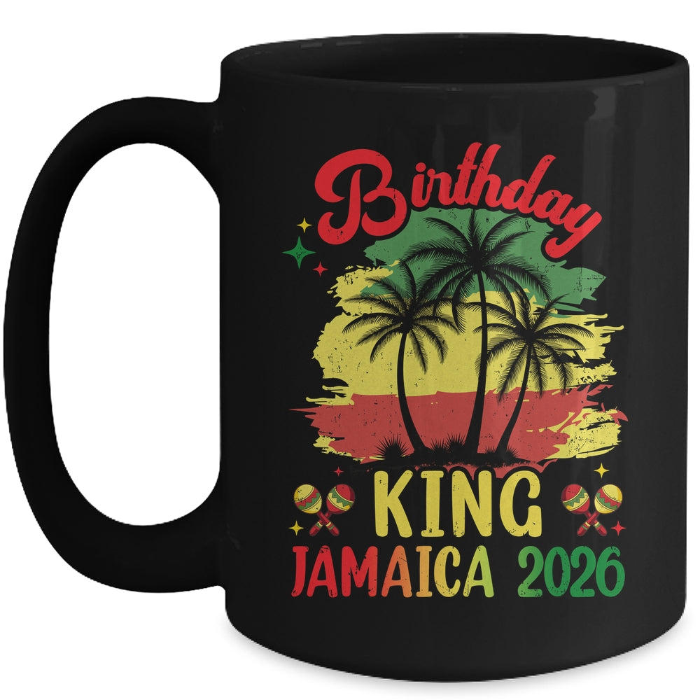 Birthday King Jamaica 2026 30th 50th Party Vacation Matching Mug | siriusteestore