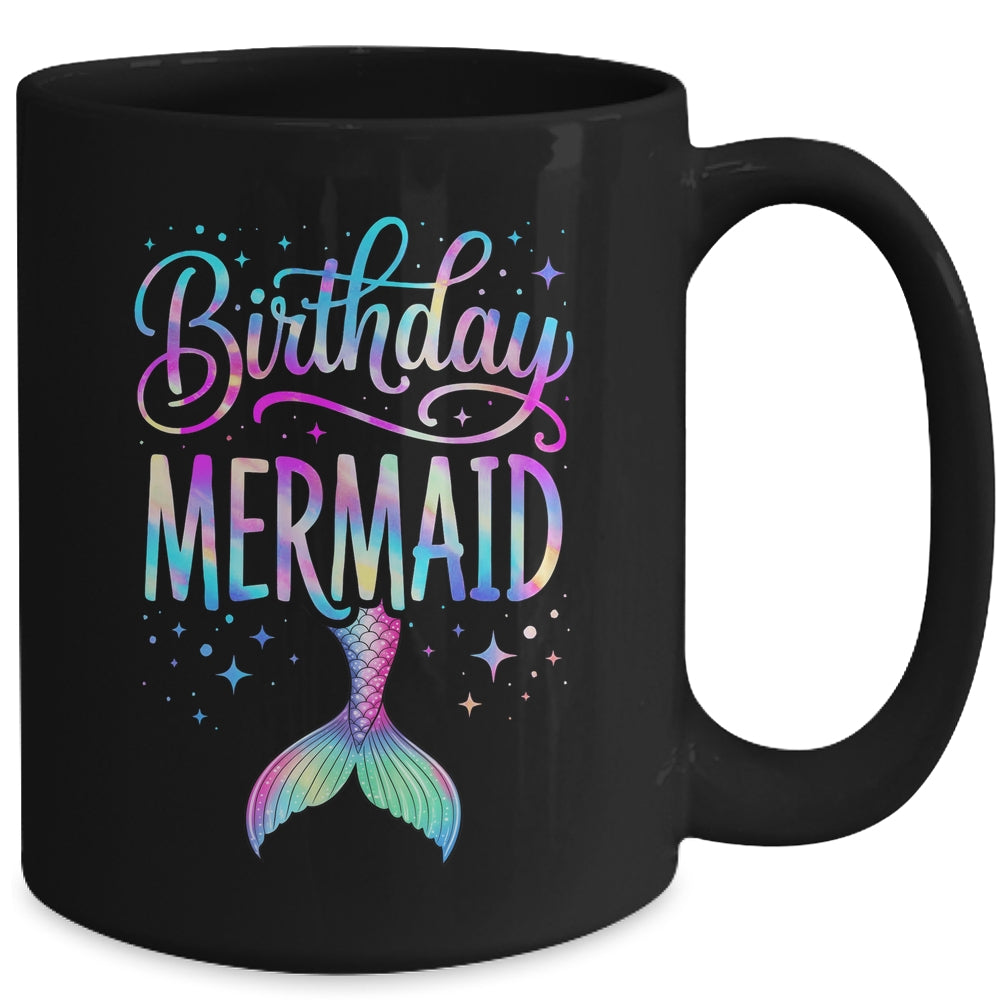 Birthday Mermaid Party Girl Mermaid Birthday Kids Party Mug | siriusteestore