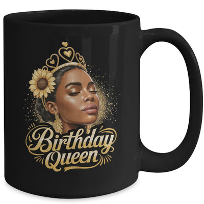 Birthday Queen African American Black Woman Afro Black Women Mug | siriusteestore