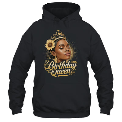 Birthday Queen African American Black Woman Afro Black Women Shirt & Tank Top | siriusteestore