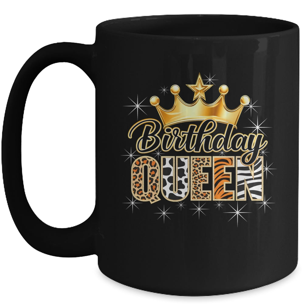 Birthday Queen Crown African American Afro Girls Women Party Mug | siriusteestore
