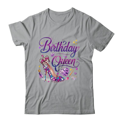 Birthday Queen Crown Hearts High Heel Women Girls Shirt & Tank Top | siriusteestore