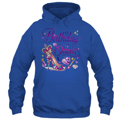 Birthday Queen Crown Hearts High Heel Women Girls Shirt & Tank Top | siriusteestore