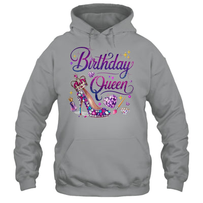 Birthday Queen Crown Hearts High Heel Women Girls Shirt & Tank Top | siriusteestore