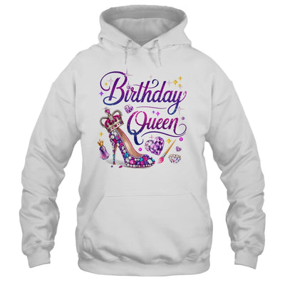 Birthday Queen Crown Hearts High Heel Women Girls Shirt & Tank Top | siriusteestore