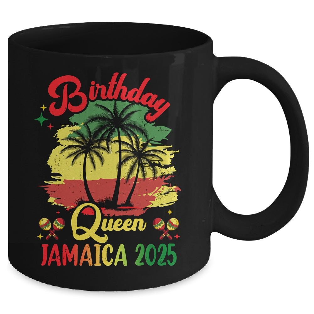 Birthday Queen Jamaica 2025 30th 50th Party Vacation Mug | siriusteestore