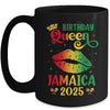 Birthday Queen Jamaica 2025 Girls Trip Party Jamaican Lips Mug | siriusteestore