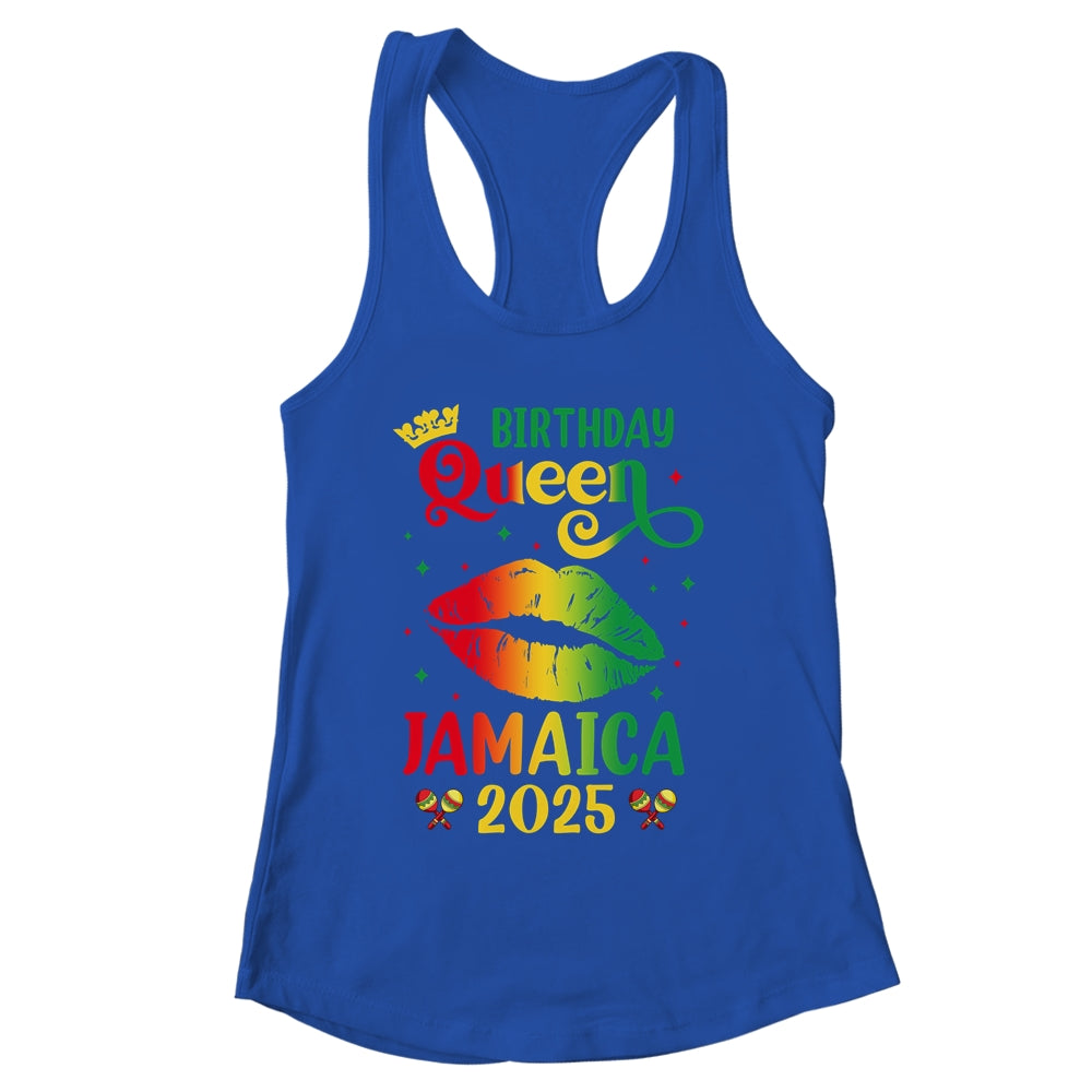 Birthday Queen Jamaica 2025 Girls Trip Party Jamaican Lips Shirt & Tank Top | siriusteestore