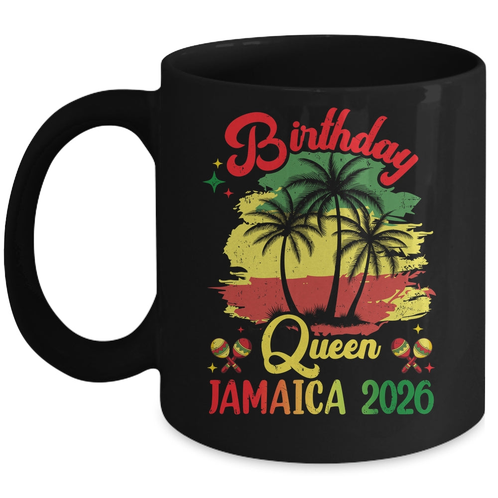 Birthday Queen Jamaica 2026 30th 50th Party Vacation Mug | siriusteestore