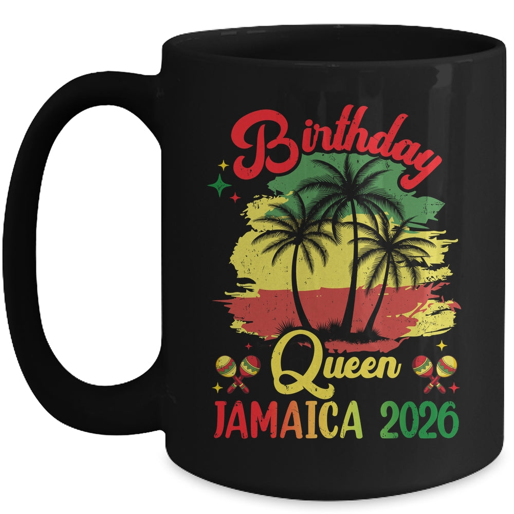 Birthday Queen Jamaica 2026 30th 50th Party Vacation Mug | siriusteestore