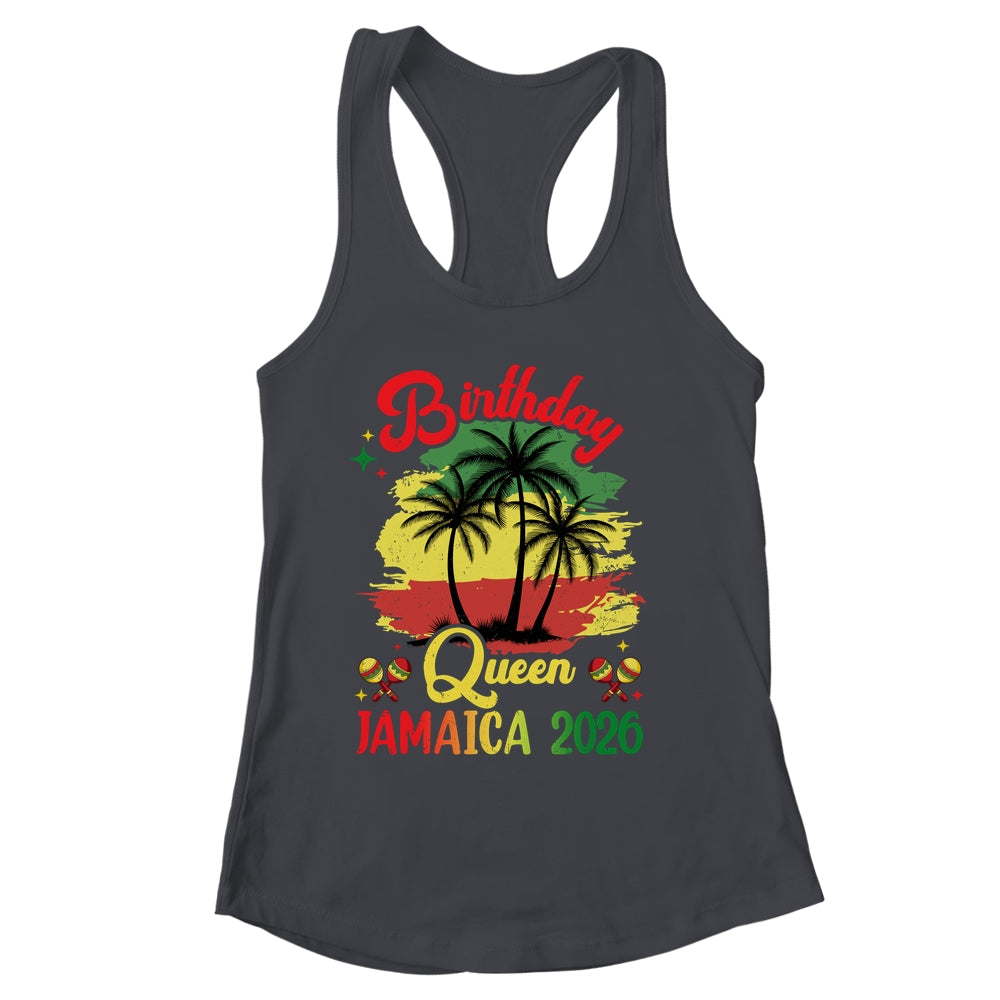 Birthday Queen Jamaica 2026 30th 50th Party Vacation Shirt & Tank Top | siriusteestore