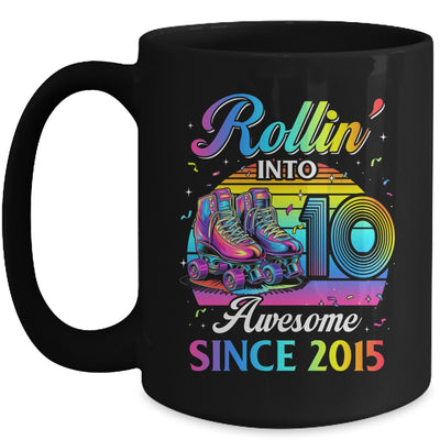 Birthday Roller Skating 10th Girl Rollin Into 10 Skate Party Mug | siriusteestore