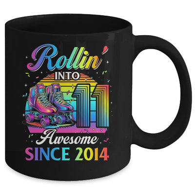 Birthday Roller Skating 11th Girl Rollin Into 11 Skate Party Mug | siriusteestore